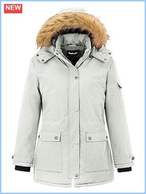 Plus Size Waterproof Thicken Puffer Coat Hooded Winter Jacket